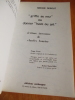 "Griffes au nez" ou donner "have ou art" - écriture inconnue de Charles Fourier. DEBOUT, Simone