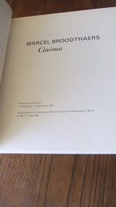 MARCEL BROODTHAERS Cinéma