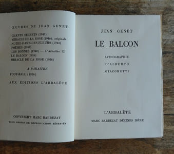 Le Balcon.