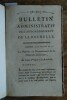 Bulletin administratif de l'arrondissement de La Rochelle.. LA ROCHELLE ( actes administratifs )