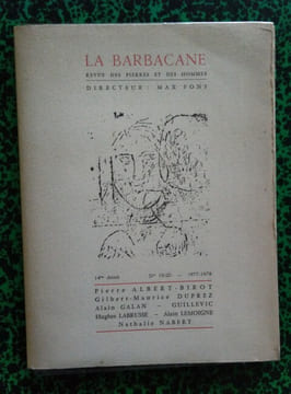 Revue La Barbacane ( Albert-Birot, Duprez, Galan, Guillevic, Labrusse, Lemoigne, Nabert ).. Revue La Barbacane