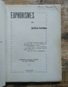 Euphorismes.