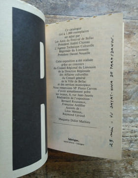 Catalogue du XXXIIIè festival.. Les Amis du Festival de Bellac