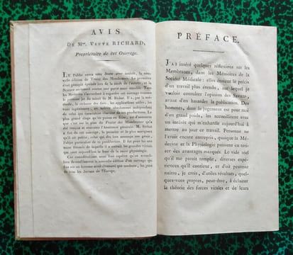 Traité des membranes en général et de diverses membranes en particulier.. BICHAT Xav.