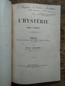 De l’hystérie dans l’armée. ( Thèse présentée le 1er avril 1887 ).