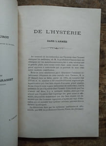 De l’hystérie dans l’armée. ( Thèse présentée le 1er avril 1887 ).