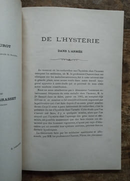 De l’hystérie dans l’armée. ( Thèse présentée le 1er avril 1887 ).. LABADENS Ernest