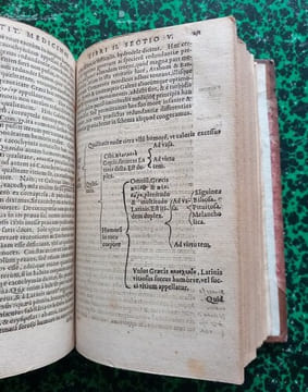 Institutionum medicinae, ad hippocratis, Galeni, aliorumque veterum scripta recte intelligenda mire utiles Libri quinque.. FUCHSIO Leonharto