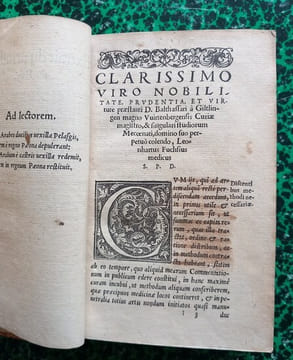 Institutionum medicinae, ad hippocratis, Galeni, aliorumque veterum scripta recte intelligenda mire utiles Libri quinque.. FUCHSIO Leonharto
