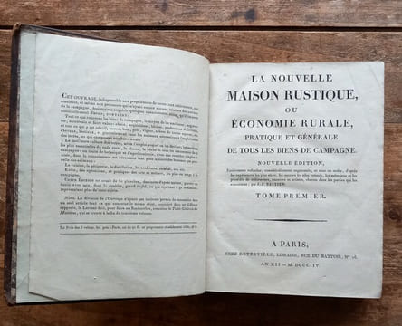 La Nouvelle Maison Rustique ou économie rurale, pratique et générale de tous les biens de campagne. Tome 1.. Collectif ( refondue par J.-F. Bastien )