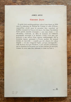 Giacomo Joyce.. JOYCE James