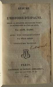 Résumé de l'histoire d'Espagne.