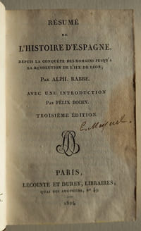 Résumé de l'histoire d'Espagne.