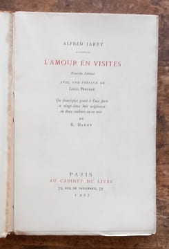 L’Amour en visite.. JARRY Alfred