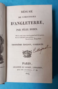 Résumé de l'histoire d'Angleterre.