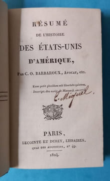 Résumé de l'histoire des Etats-Unis d’Amérique.. BARBAROUX C. O.