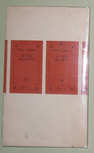 Le bar des mots ( suivi de Adam Granitique ).