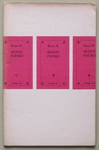 Quinze poèmes ( 1951-1952 ).