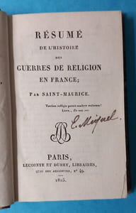 Résumé de l'histoire des guerres de religion en France.