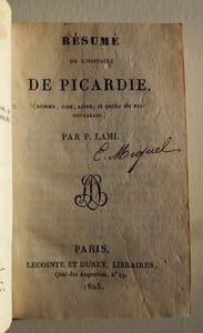 Résumé de l'histoire de Picardie.