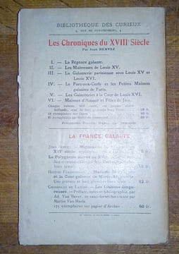 Maisons d'amour et filles de joie.. HERVEZ Jean