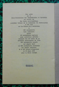ESCROCS ( extrait du Da Costa encyclopédique ).. Collectif ( Collège de Pataphysique )