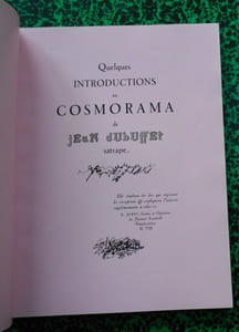 Quelques introductions au cosmorama de J. Dubuffet.