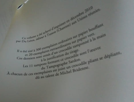 Crocodile pliant et Noix phourrées.. JARRY Alfred