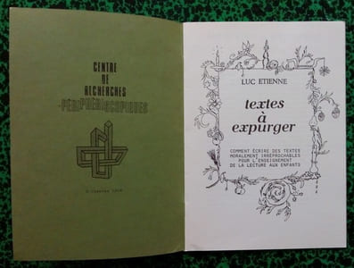 Textes à expurger.