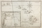 Carte des Isles Sandwich.Plan de la Baye de Karakakooa.. (Bonne)