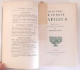 Les dix livres de Cuisine d’Apicius. Apicius - Gu&eacute;gan