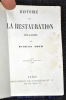      Histoire de la Restauration - 1814-1830. DE L'INSTRUCTION EN FRANCE -ETUDES SUR LES MOYENS DE LA PROPAGER .     Lock (Frédéric) GUICHARD (VICTOR)