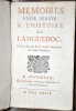 Mémoires pour servir l'histoire de Languedoc.. BASVILLE M. de 