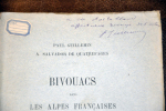 Bivouacs dans les Alpes françaises .  Paul Guillemin. A. Salvador de Quatrefages