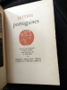  Lettres portugaises . Paul Aubry