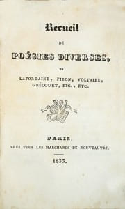 Poésie libre de Piron, Voltaire, Grécourt, etc. [Suivi de] : Recueil de Poésies diverses de La Fontaine, Piron, Voltaire et Grécourt, etc.- ...