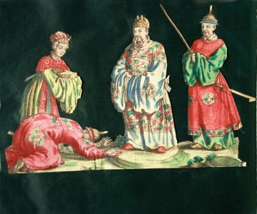 RECUEIL DE GOUACHES DU CHÂTEAU DE CHENONCEAU Recueil original gouaché du XVIIIe siècle, provenant du Château de Chenonceau. RECUEIL DE GOUACHES DU ...