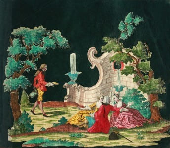 RECUEIL DE GOUACHES DU CHÂTEAU DE CHENONCEAU Recueil original gouaché du XVIIIe siècle, provenant du Château de Chenonceau. RECUEIL DE GOUACHES DU ...