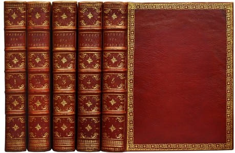 Banquet des savans, traduit, tant sur les Textes imprimés, que sur plusieurs Manuscrits, par M. Lefebvre de Villebrune. A treatise of learned gastronomy bound in contemporary red morocco.