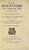 Les Avantures du baron de Faeneste. Second tirage de l’édition originale définitive des Aventures du baron de Faeneste d’Agrippa d’Aubigné. AUBIGNE, ...