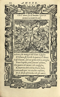 Diverse Imprese Accomodate a diverse moralità, con versi che i loro significati dichiarano insieme con molte altre nella lingua Italiana non piu tradotte. Tratte da gli Emblemi dell’ Alciato. Edition rare de ce livre d’emblèmes illustré