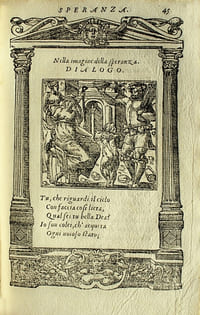 Diverse Imprese Accomodate a diverse moralità, con versi che i loro significati dichiarano insieme con molte altre nella lingua Italiana non piu tradotte. Tratte da gli Emblemi dell’ Alciato. Edition rare de ce livre d’emblèmes illustré