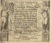 Theatri machinarum... Le théâtre des inventions de Zeising