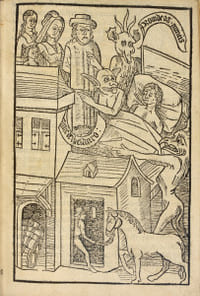 ARS MORIENDI. Le Livre nomme Lart et science de bien vivre et de bien mourir avecques plusieurs belles histoires... L’Art de bien vivre et de bien mourir