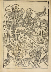 ARS MORIENDI. Le Livre nomme Lart et science de bien vivre et de bien mourir avecques plusieurs belles histoires... L’Art de bien vivre et de bien mourir