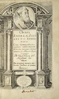 Emblemata Cum Commentariis... par Claude Minorem Les Emblèmes d’Alciat ornés de 211 gravures sur bois