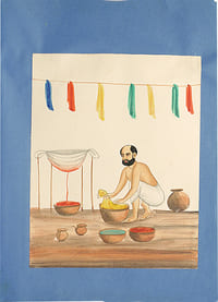 Recueil d'aquarelles sur l'Inde Précieux et unique recueil d'aquarelles sur l'Inde