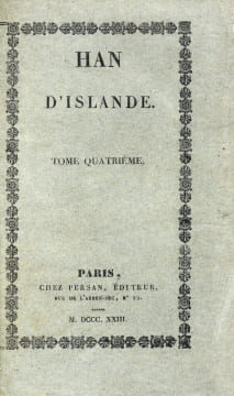 Han d’Islande. Rare édition originale du premier roman de Victor Hugo.. HUGO, Victor