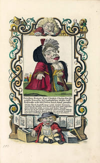 Il callotto resuscitato oder neu eingerichtes zwerchen Cabinet. Précieuse et fort rare édition originale complète de l'un des sommets du livre germanique illustré d'époque baroque, de style rococo, imprimé à Augsbourg vers 1710, s'inspirant des « Gobbi » de Jacques Callot (1592-1635).