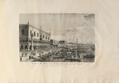 Prospectuum aedium, Viarumque insigniorum Urbis Venetiarum Nautico certamine, ac Nundinis adiectis… La plus belle suite de Canaletto et Brustolon passée sur le marché depuis un demi-siècle.